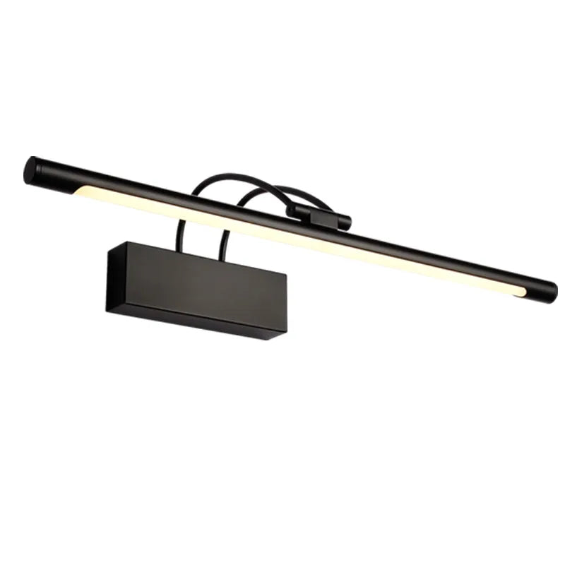 lampe led moderne argentée fixée mur 60cm clips fixation 12w