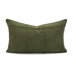coussins décoratifs modernes nordique vert olive motif plissé texture polyester 45x45cm