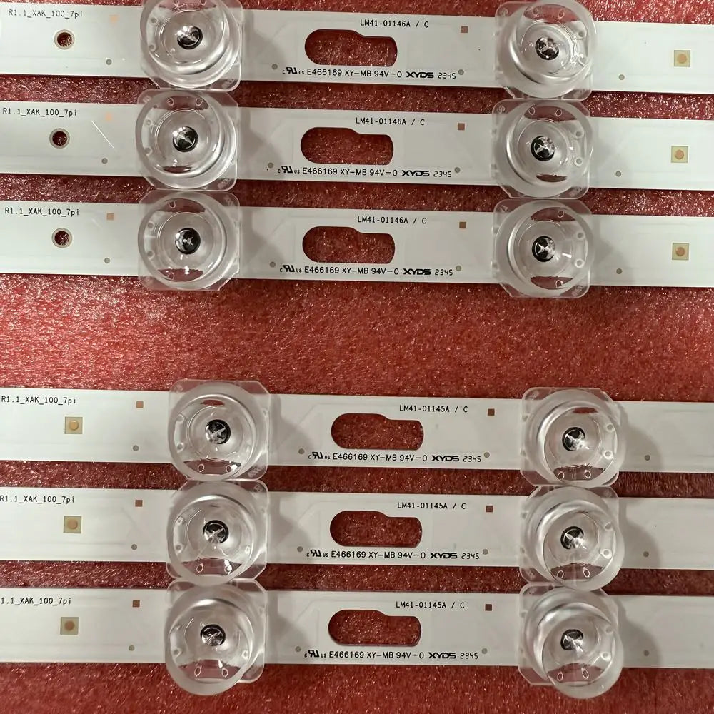 bandes led argentées lisses modernes connecteurs électriques opaques 10set 5set 2set 6pcs téléviseur