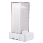 distributeur lingettes transparent moderne réutilisable adhésif blanc hygiène soins quotidien