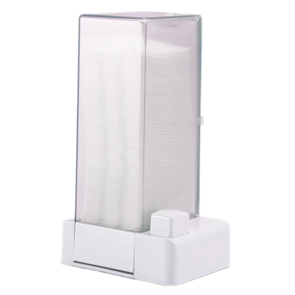 distributeur lingettes transparent moderne réutilisable adhésif blanc hygiène soins quotidien