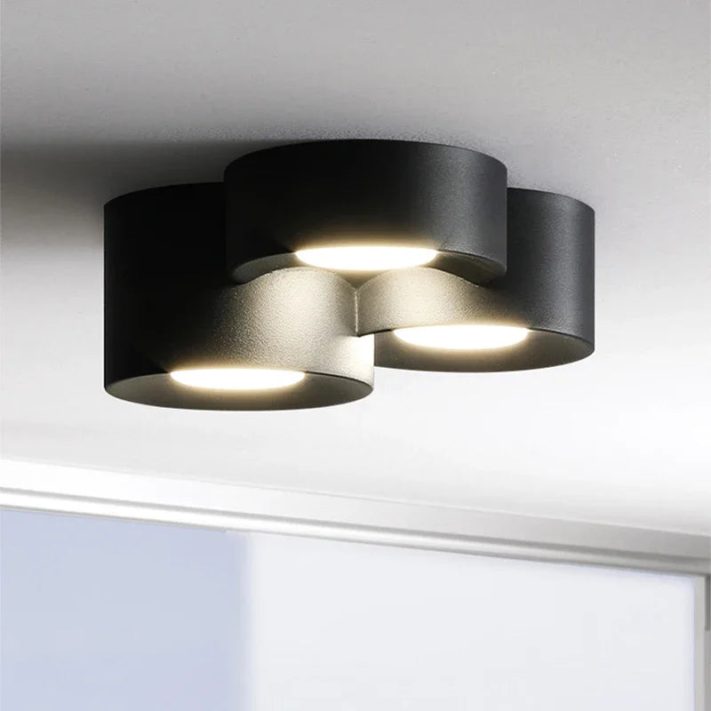 plafonnier led spot blanc moderne rond acrylique luminaire intérieur salon chambre salon couloir
