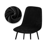 chaise moderne velours uni bleu marine marron violet orange rose pâle