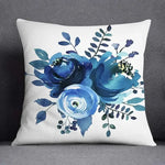 taies d'oreiller géométriques polyester bleu gris moderne maison 45x45cm non toxique respectueux environnement