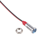 voyants led étanches métal argent rouge 110v 220v vis moderne industrielle