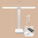 lampe pliable rechargeable led sans fil blanc moderne interrupteur tactile luminosités