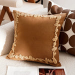 taies d'oreiller décoratives patchwork fleurs géométrique rayures moderne maison coton polyester