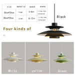 lampe suspendue moderne scandinave blanc vert noir jaune concentrique câble plat pendentifintérieur