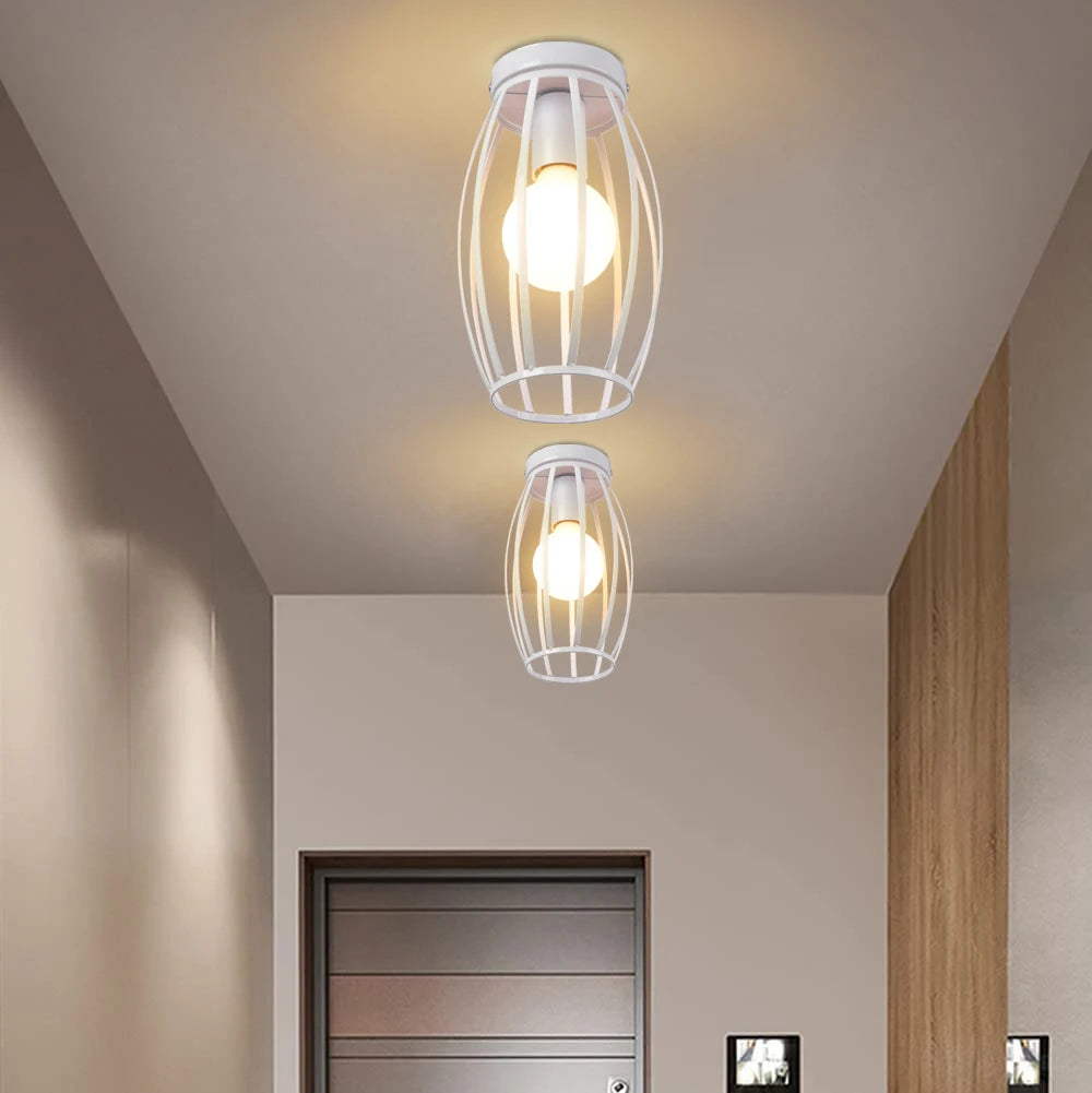 plafonniers led modernes industriels géométriques blanc gris éclairage quotidien