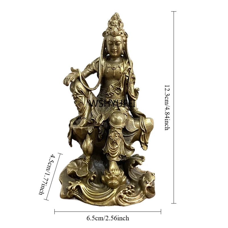 statue bouddha bronze détaillée motifs floraux traditionnelle religieuse décoration maisonscrição