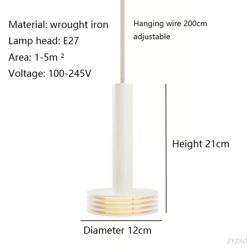 lampe suspendue minimaliste moderne rouge noir jaune annulaire salon chambre cuisine