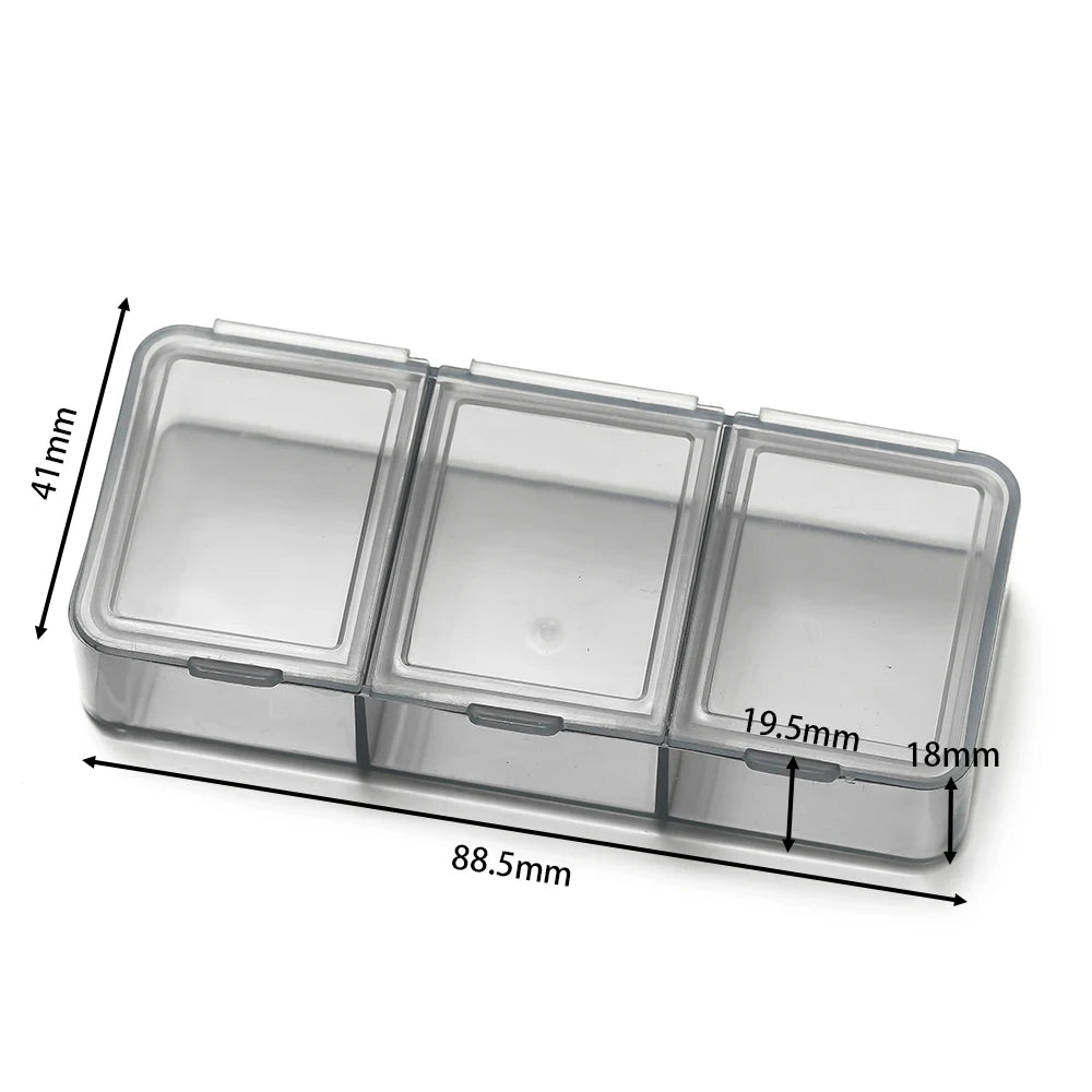 boîte plastique bleu translucide compartiments clips rangement colorées pratique artisanal venta grossiste
