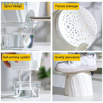 pot plante moderne transparent blanc rose gris facette geometrique auto arrosant minimaliste grille tailles
