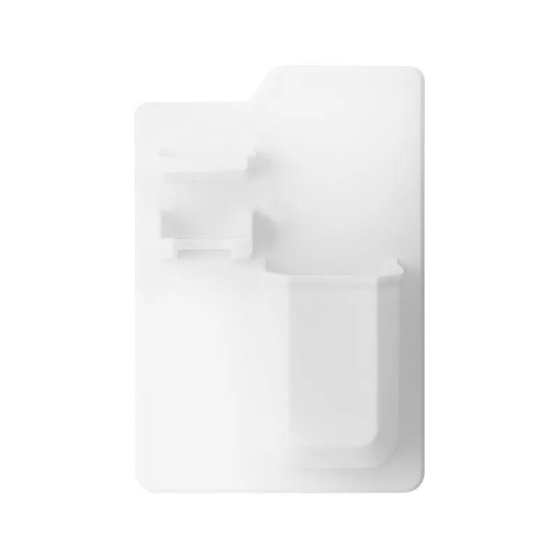 porte accessoires salle bain moderne adhésif brosse dents brosse maquillage rasoir tube dentifrice flacon