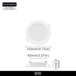plafonnier led blanc moderne 6w 9w 12w 18w 24w 220v clips instructions