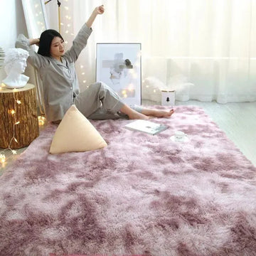 tapis intérieur doux confortable gris rose beige moderne salon chambre cuisine maison