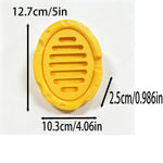 porte savon moderne bac drainage jaune texture rugueuse sans perçage silicone salle bain