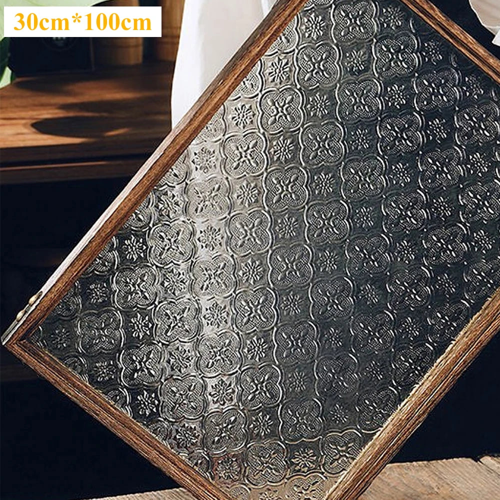 film décoratif fenêtre transparent motifs géométriques adhésif moderne stickers intérieur vitre geometrie