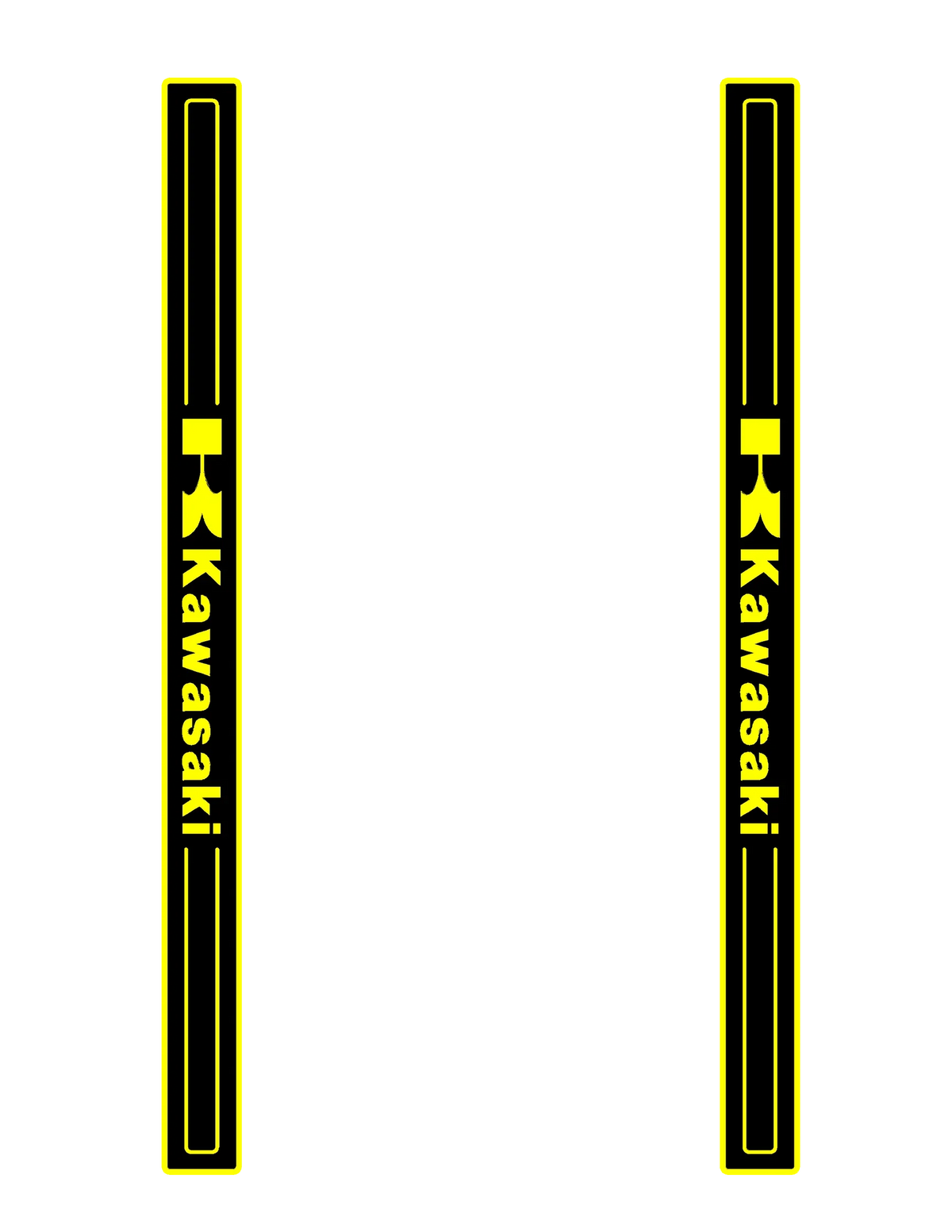 pad pédale personnalisé noir jaune logo kawasaki motifs géométriques sportif antidérapant surf thuyềnvangstakmat
