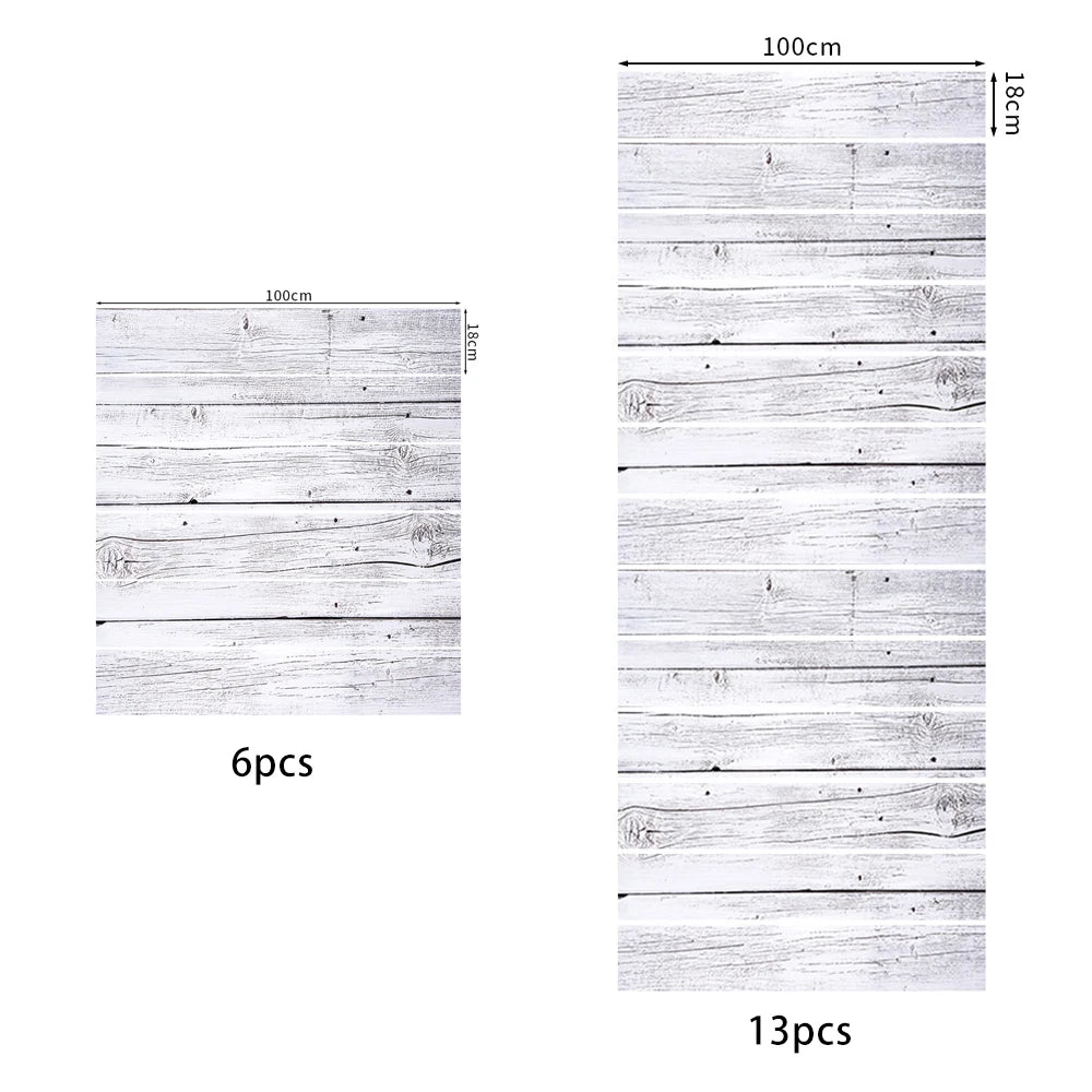 Détail du motif bois rétro sur autocollant PVC pour escalier