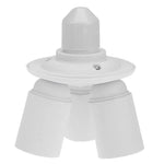 adaptateur led e27 blanc moderne vis splitter cable électrique fixations opaques