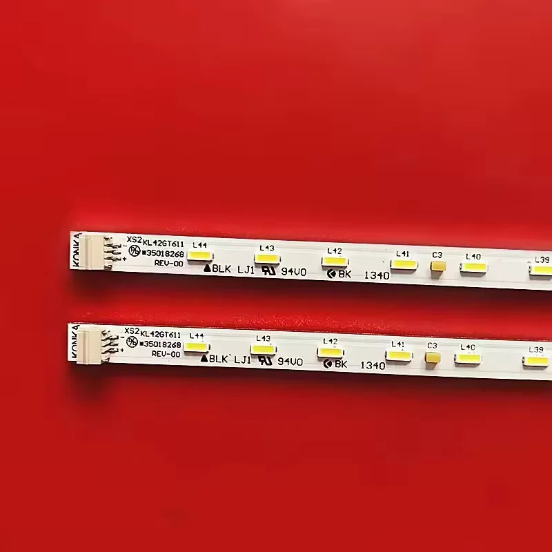barres lumineuses led blanc rouge bleu 44 leds 470mm 3v industrielle