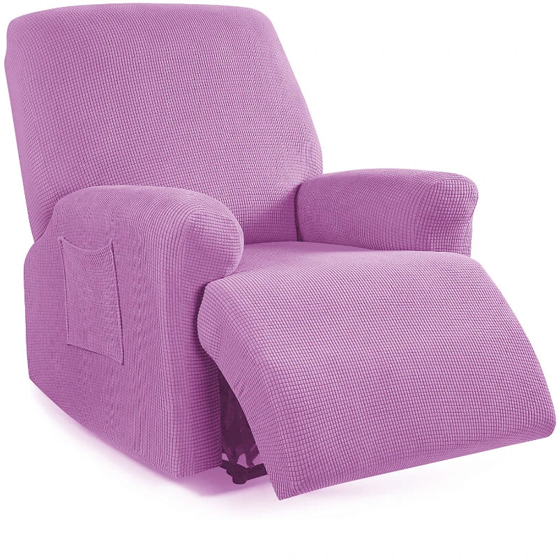 housse fauteuil gris jacquard moderne adhésif poche lavage machine applicable canapé inclinable polyester polaire