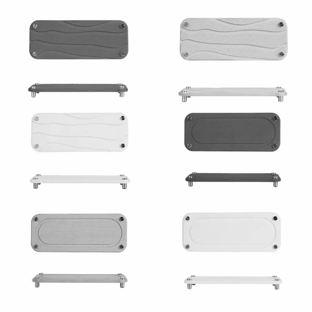 support mural moderne gris clair fixations vis crochets 25cm 28cm
