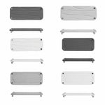 support mural moderne gris clair fixations vis crochets 25cm 28cm