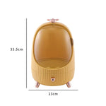 boîte rangement cosmétique transparente moderne verre vert blanc produits cosmétiques grande capacité poignée pivotante