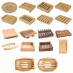 support savon bois bambou rayures horizontales moderne salle bain portable naturel minimaliste