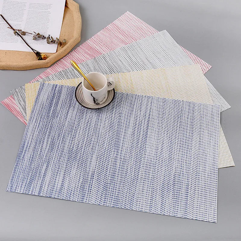 tapis table rectangle moderne motif zigzag couleurs jaune rouge gris bleu blanc semi transparent
