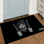 tapis sol moderne noir motifs graphiques anti dérapant facile nettoyage 30x50cm 40x60cm