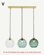 Suspension lumineuse moderne rose gris bleu ampoules intégrées texture granulée chambre salon