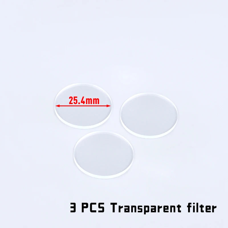 lentilles noires transparentes 30mm 28mm 26mm 25.4mm diffuse ir filter led chasse