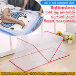 filet anti moustiques pliable transparent bleu clair maille fine moderne
