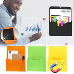 porte documents magnétiques orange bleu clair vert jaune modernes pratique sans perçage