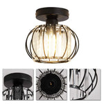 Lampe moderne or noir transparent acrylique éclairage chambre entrée étude