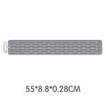 tapis drainage silicone gris moderne rainuré clips fixation cuisine vaisselle