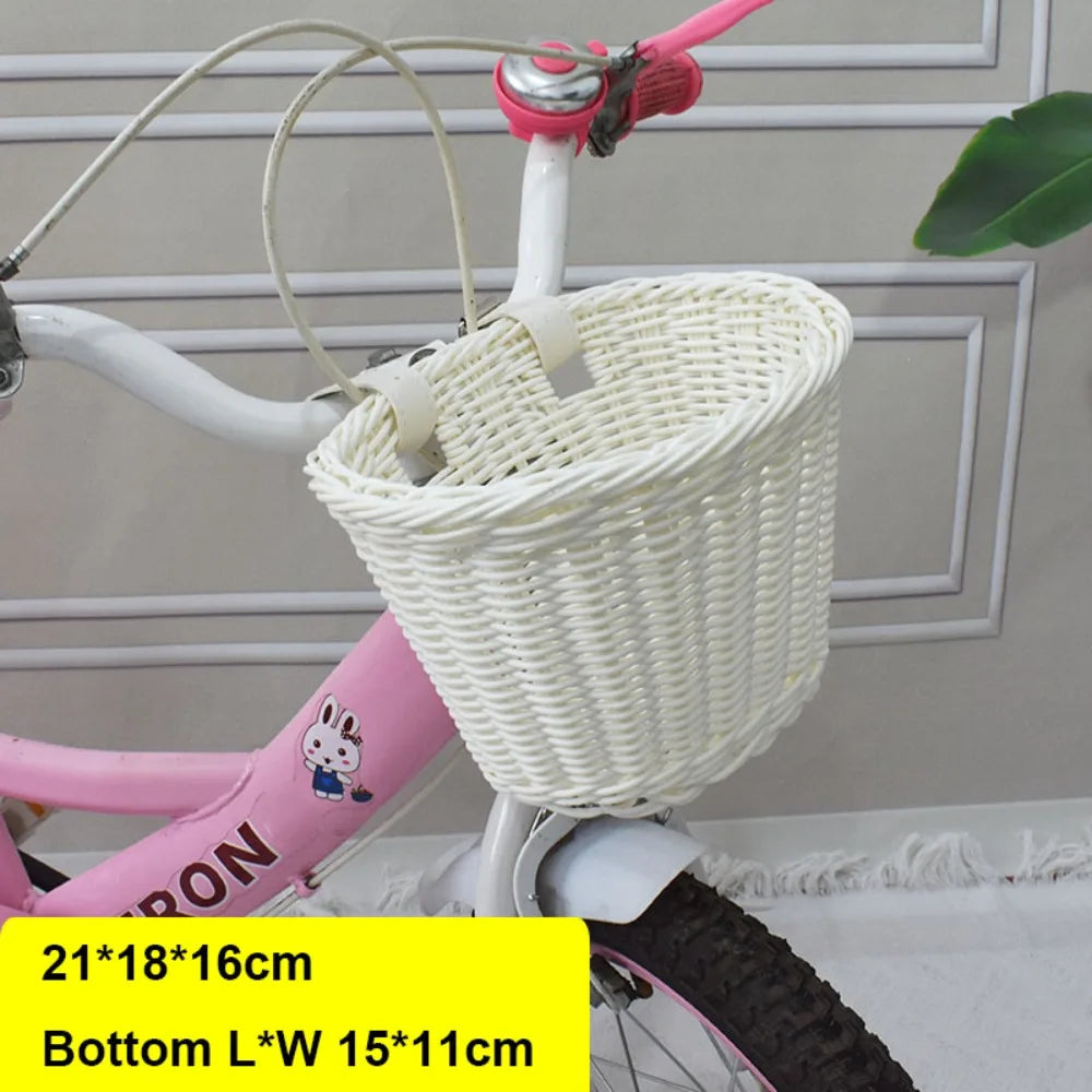 panier vélo tressé violet rose noir beige blanc traditionnel fixé ceinture