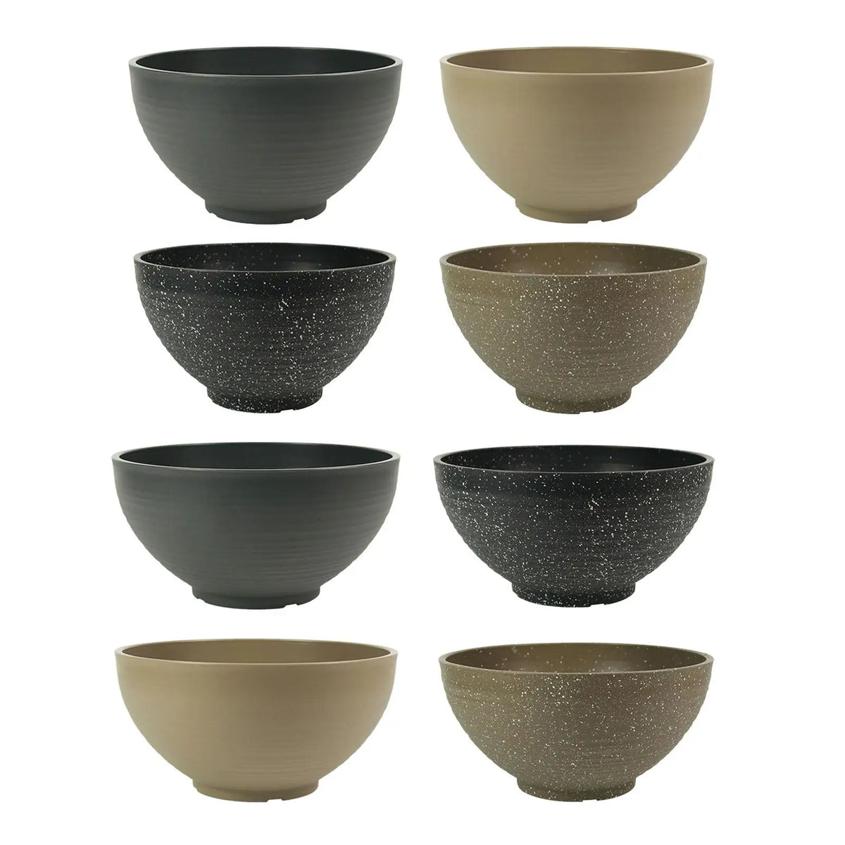 bols planter moderne noir beige flottantes plantes aquatiques decoration extérieur intérieur