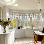rideau triangle bois texturé beige blanc gris rustique chambre salonôtel large semi transparent tringle