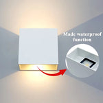 lampe murale led moderne blanche or ip65 fixation murale lentille translucide aluminium
