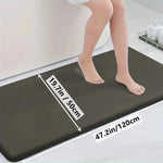 tapis bain bleu marine noir gris uni velours moderne antidérapant salle bain adhésif grande