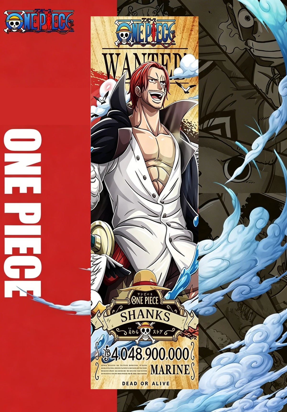 tapisserie murale longue one piece luffy affiche tissu anime chambre coucher décoration esthétique personnages