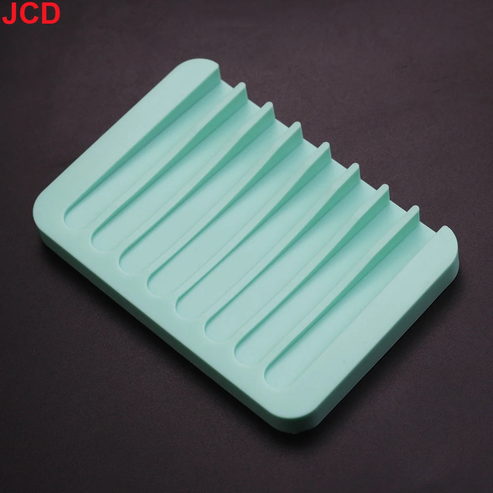 support savon silicone rose violet bleu vert orange gris moderne rayures horizontales
