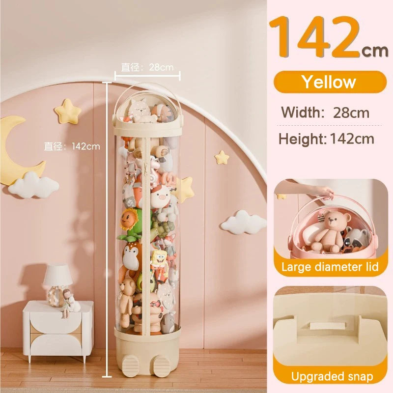 boîtes rangement jouets transparentes moderne rose clair pliables multifonctions organisation enfants storage zipper toy
