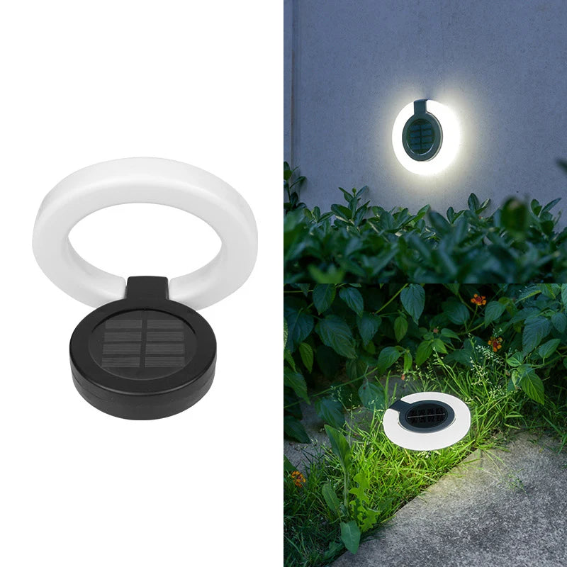 lumière solaire extérieure ip65 led ambre blanche adhésive jardin balcon moderneétalement fixe