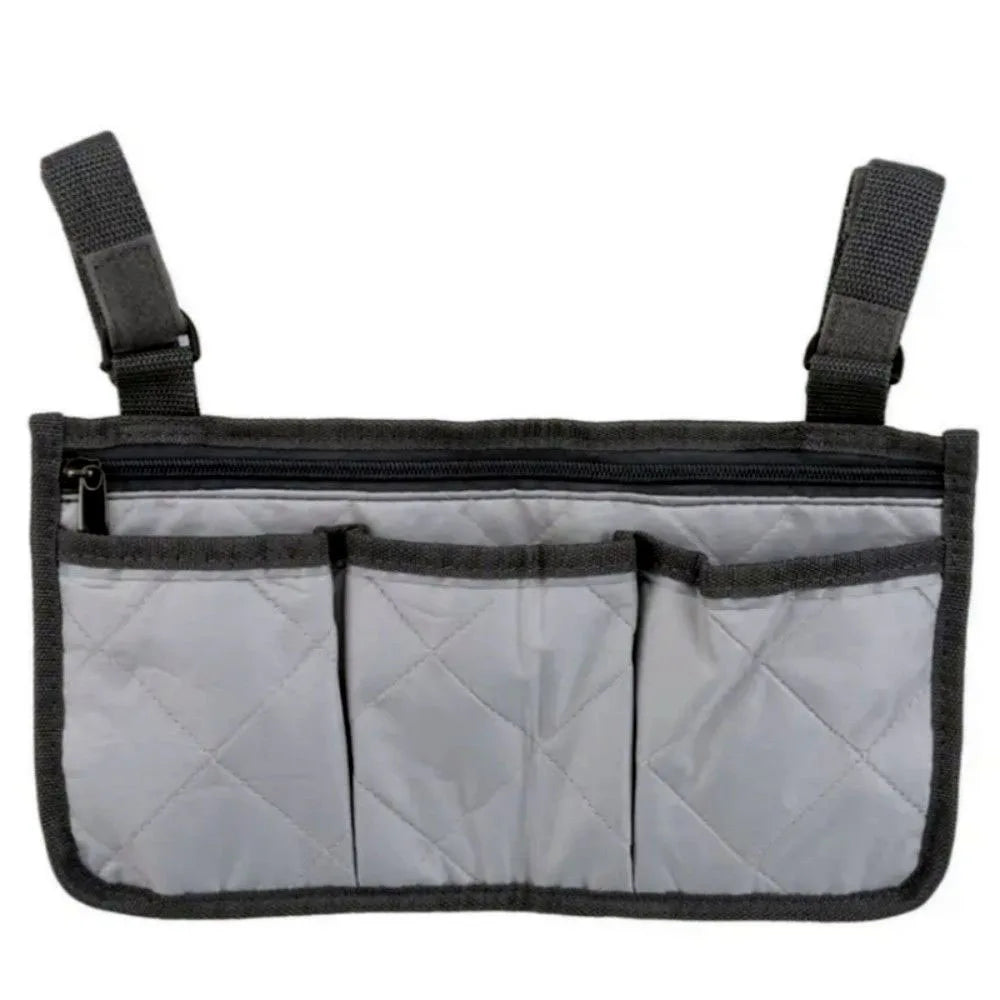 sac main noir quilted pratique clips trois poches zip réfléchissant