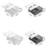 tiroirs rangement transparent clips calculatrice stylo bloc notes large capacité moderne